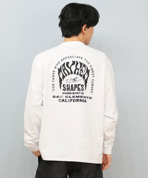 lost(ロスト)の「【ムラサキスポーツ限定】lost/ロスト 長袖Tシャツ 水陸両用/ユーティリティー/UVケアラッシュガード L25S-4305(ラッシュガード・メンズ・ホワイト/ブラック・M/L/XL)」の6枚目の写真