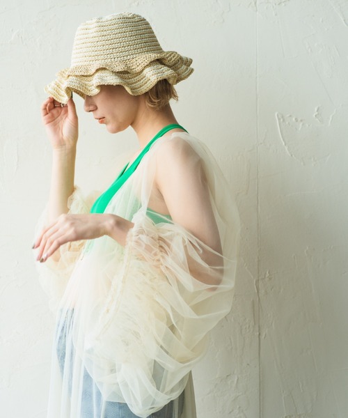 ORIENT MILLINERY(オリエント ミリナリー)の「MONET【モネ】(ハット・レディース・ベージュ/グリーン/ブラック・FREE)」の13枚目の写真