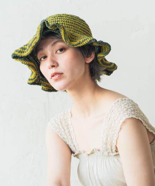ORIENT MILLINERY(オリエント ミリナリー)の「MONET【モネ】(ハット・レディース・ベージュ/グリーン/ブラック・FREE)」の22枚目の写真