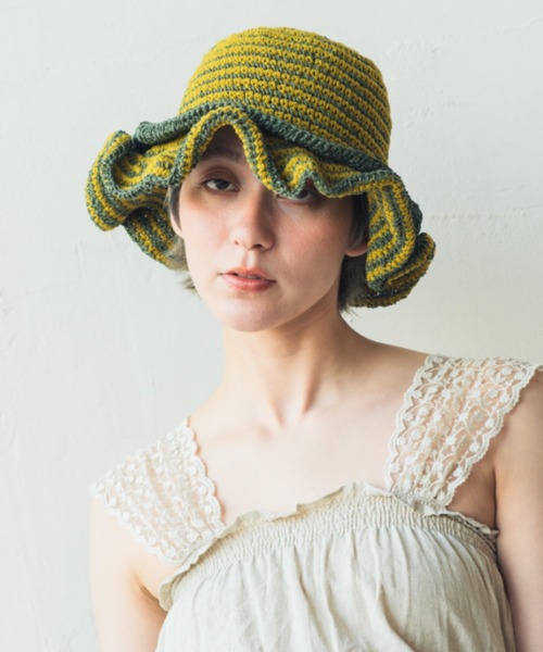 ORIENT MILLINERY(オリエント ミリナリー)の「MONET【モネ】(ハット・レディース・ベージュ/グリーン/ブラック・FREE)」の20枚目の写真