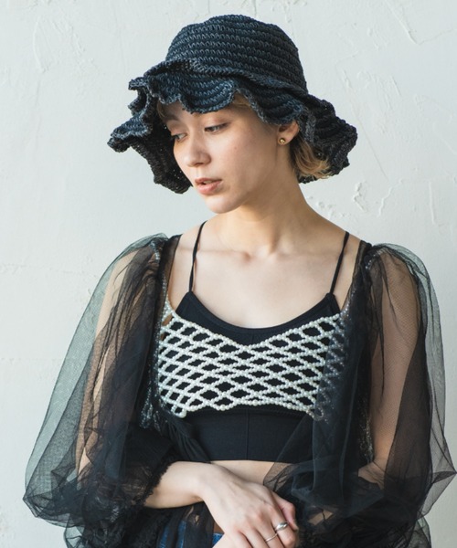 ORIENT MILLINERY(オリエント ミリナリー)の「MONET【モネ】(ハット・レディース・ベージュ/グリーン/ブラック・FREE)」の15枚目の写真