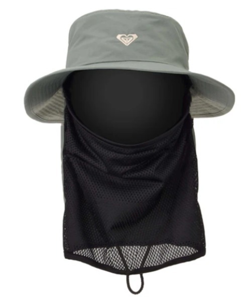 ROXY(ロキシー)の「WR UV WATER FACE MAS /ロキシーフェイスマスク兼ネックガード付きサーフハット(ハット・レディース・グリーン/ブラック/ベージュ・FREE)」の15枚目の写真