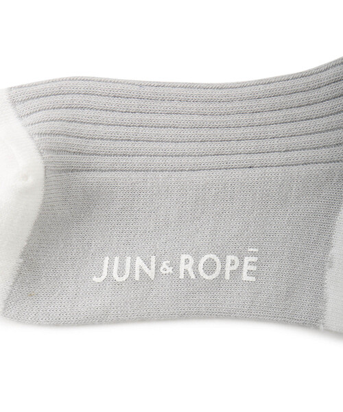 JUN&ROPE'(ジュンアンドロペ)の「クールマックスリブニーハイソックス(ソックス/靴下・レディース・ブラック/ネイビー/グレー・FREE)」の7枚目の写真