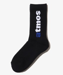 atmos(AgX)atmos JACQUARD LOGO SOCKS / AgX WK[h S \bNX(\bNX/C)