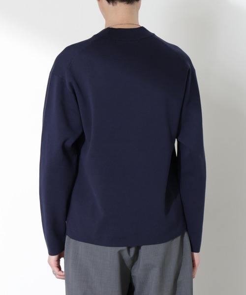 NANO universe(ナノユニバース)の「14ゲージミラノリブ ジャケTEE 長袖 (手洗い可能)(Tシャツ/カットソー・メンズ・ネイビー/グリーン/アイボリー・S/M/L)」の16枚目の写真