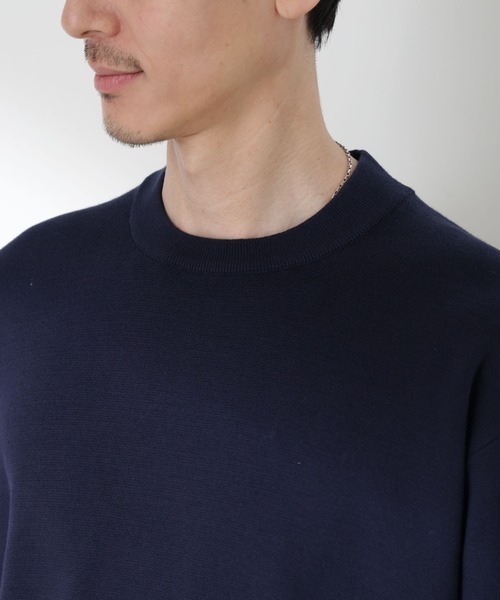 NANO universe(ナノユニバース)の「14ゲージミラノリブ ジャケTEE 長袖 (手洗い可能)(Tシャツ/カットソー・メンズ・ネイビー/グリーン/アイボリー・S/M/L)」の15枚目の写真