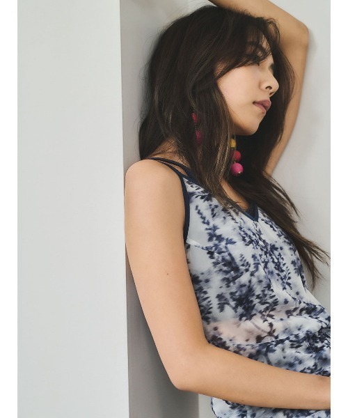mikomori(ミコモリ)の「CAMISOLE OP(ワンピース・レディース・ネイビー/レッド・FREE)」の18枚目の写真