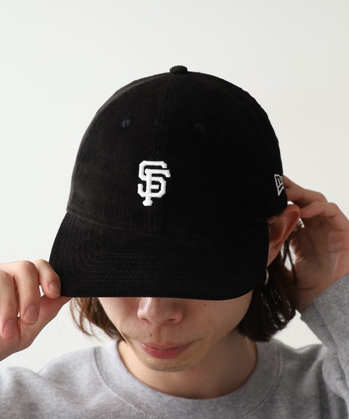 WHITE MOUNTAINEERING(ホワイトマウンテニアリング)の「White Mountaineering/ホワイトマウンテニアリング×NEW ERA/ニューエラ 9THIRTY_PACKABLE SAN FRANCISCO GIANTS コーデュロイキャップ(キャップ・メンズ・ブラック・FREE)」の6枚目の写真