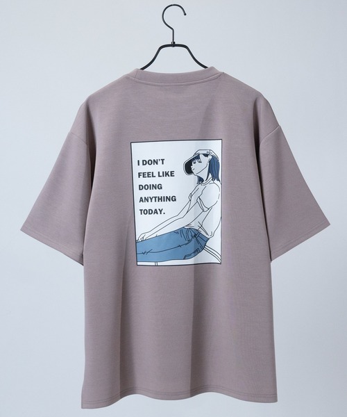 Naive magic(ナイーブマジック)の「【a】〔Naive Magic〕シルキータッチストレッチ BLUE/GREEN Girlイラストプリント ポンチTシャツ(Tシャツ/カットソー・メンズ・ブルー系1/ピンク系1/ピンク系2/ブラック系1/ライトグレー系2/グレー系1/グリーン系2/ブラック系2/ライトグレー系1/グリーン系1/ブルー系2/ホワイト系1/ホワイト系2/グレー系2・MEDIUM/LARGE)」の13枚目の写真