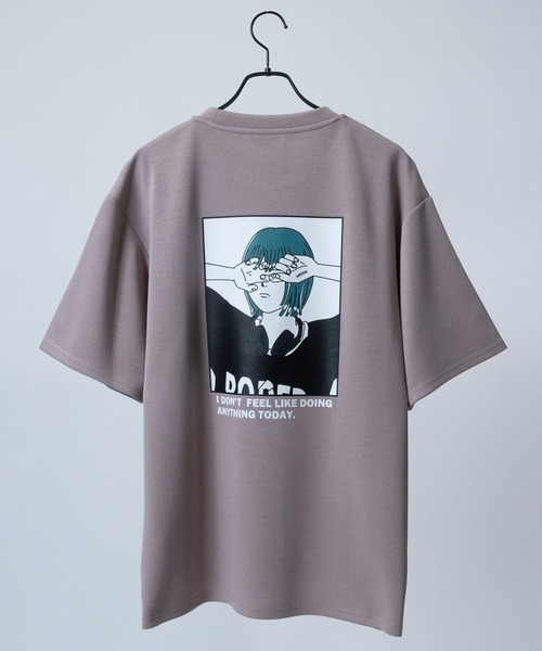 Naive magic(ナイーブマジック)の「【a】〔Naive Magic〕シルキータッチストレッチ BLUE/GREEN Girlイラストプリント ポンチTシャツ(Tシャツ/カットソー・メンズ・ブルー系1/ピンク系1/ピンク系2/ブラック系1/ライトグレー系2/グレー系1/グリーン系2/ブラック系2/ライトグレー系1/グリーン系1/ブルー系2/ホワイト系1/ホワイト系2/グレー系2・MEDIUM/LARGE)」の14枚目の写真