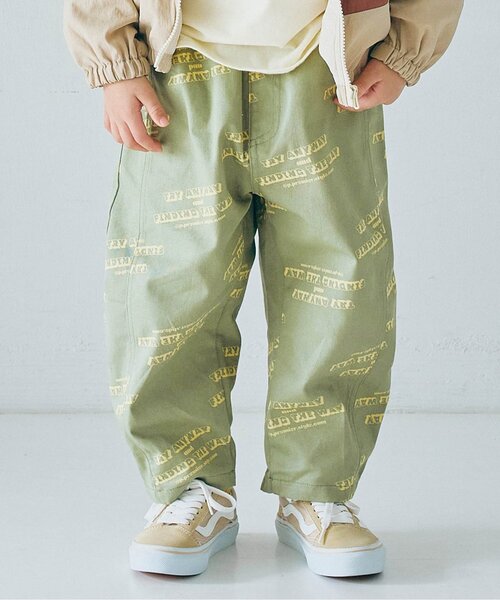 p.premier（ピードットプルミエ）の「【ジュニア対応】イロチ買いしたい総柄ツイルバレルレッグパンツ（その他パンツ・キッズ・イエロー/ネイビー/チャコール/レッド/グリーン/ブラウン/カーキ/アイボリー/ブラック・140/130/120/110/100/90/80）」の5枚目の写真
