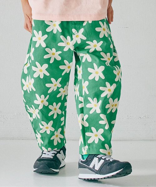 ジュニア対応】イロチ買いしたい総柄ツイルバレルレッグパンツ（その他