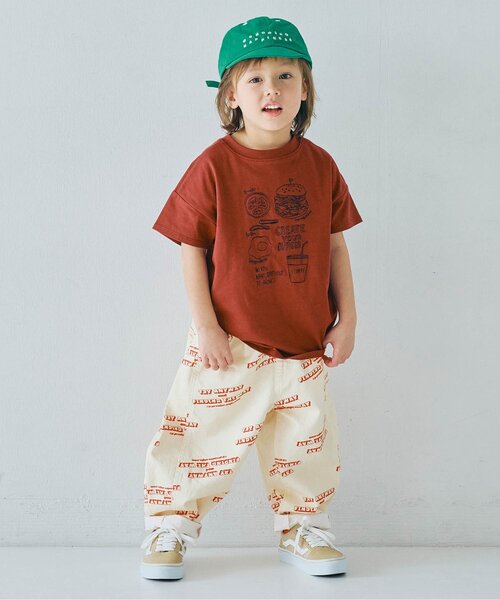 p.premier（ピードットプルミエ）の「【ジュニア対応】イロチ買いしたい総柄ツイルバレルレッグパンツ（その他パンツ・キッズ・イエロー/ネイビー/チャコール/レッド/グリーン/ブラウン/カーキ/アイボリー/ブラック・140/130/120/110/100/90/80）」の18枚目の写真