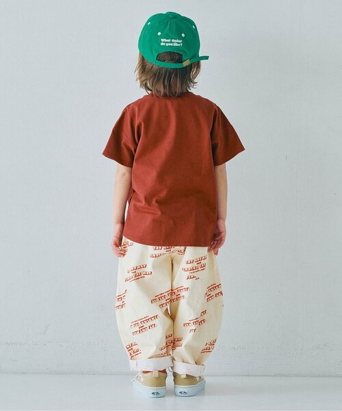 p.premier（ピードットプルミエ）の「【ジュニア対応】イロチ買いしたい総柄ツイルバレルレッグパンツ（その他パンツ・キッズ・イエロー/ネイビー/チャコール/レッド/グリーン/ブラウン/カーキ/アイボリー/ブラック・140/130/120/110/100/90/80）」の19枚目の写真