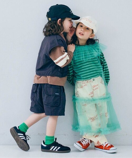 p.premier（ピードットプルミエ）の「【ジュニア対応】イロチ買いしたい総柄ツイルバレルレッグパンツ（その他パンツ・キッズ・イエロー/ネイビー/チャコール/レッド/グリーン/ブラウン/カーキ/アイボリー/ブラック・140/130/120/110/100/90/80）」の22枚目の写真