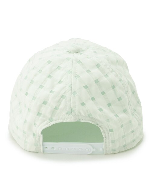 SHOO・LA・RUE（シューラルー）の「シアーチェックキャップ（キャップ・キッズ・パープル/ライトグリーン・99）」の3枚目の写真