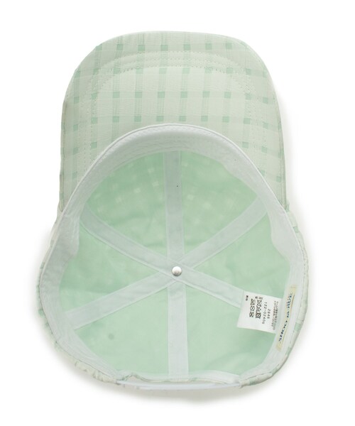 SHOO・LA・RUE（シューラルー）の「シアーチェックキャップ（キャップ・キッズ・パープル/ライトグリーン・99）」の5枚目の写真