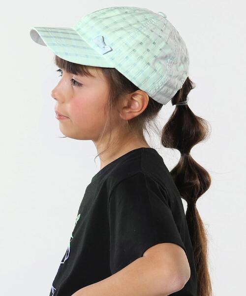 SHOO・LA・RUE（シューラルー）の「シアーチェックキャップ（キャップ・キッズ・パープル/ライトグリーン・99）」の8枚目の写真