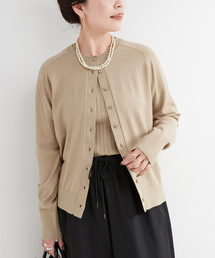 「B.C STOCK」 「Simplicite」ニットアンサンブル FREE ネイビー レディース B.C STOCK 「B.C STOCK」 「Simplicite」ニットカーディガン