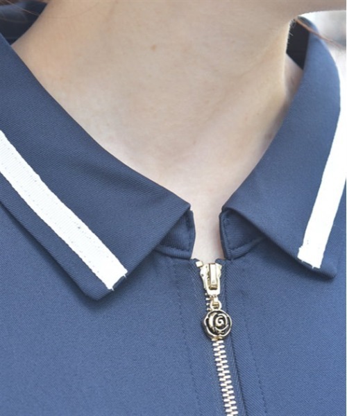 axes femme（アクシーズファム）の「ジップ×プリーツワンピース（ワンピース・レディース・グリーン/グレー/ネイビー・FREE）」の7枚目の写真