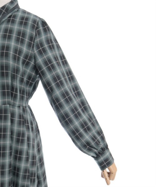 axes femme（アクシーズファム）の「ジップ×プリーツワンピース（ワンピース・レディース・グリーン/グレー/ネイビー・FREE）」の19枚目の写真