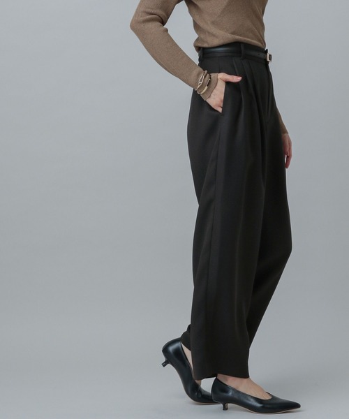 GLOBAL WORK（グローバルワーク）の「MATINEE LINE/リネンライクバレルパンツ/327144（その他パンツ・レディース・スミクロ/モカ/ブラウン・SMALL/MEDIUM/LARGE）」の8枚目の写真