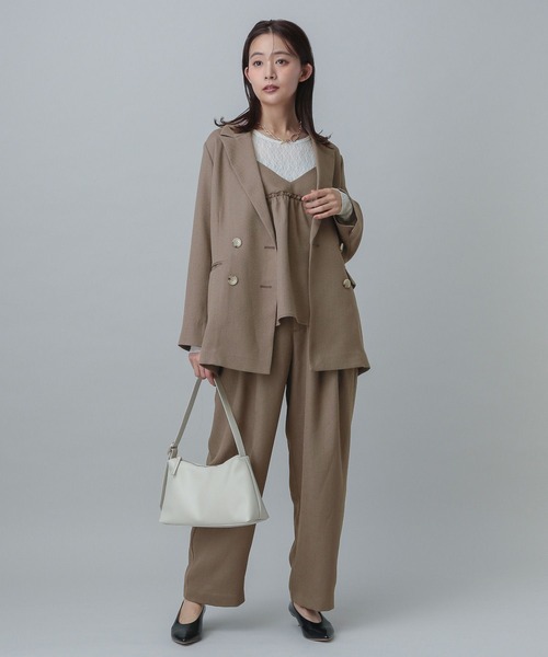 GLOBAL WORK（グローバルワーク）の「MATINEE LINE/リネンライクバレルパンツ/327144（その他パンツ・レディース・スミクロ/モカ/ブラウン・SMALL/MEDIUM/LARGE）」の14枚目の写真