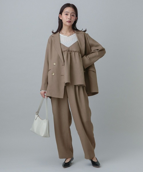 GLOBAL WORK（グローバルワーク）の「MATINEE LINE/リネンライクバレルパンツ/327144（その他パンツ・レディース・スミクロ/モカ/ブラウン・SMALL/MEDIUM/LARGE）」の16枚目の写真