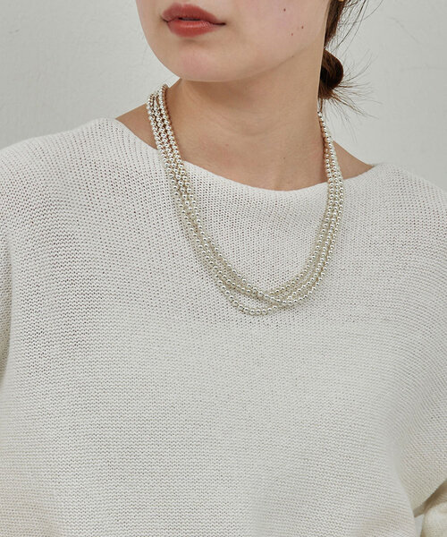 GALLARDAGALANTE(ガリャルダガランテ)の「ボールビーズロングネックレス(リング・レディース・シルバー/ゴールド・FREE)」の8枚目の写真