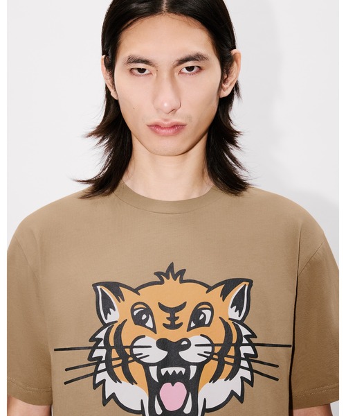 関税/送料込★Kenzo ケンゾー★Happy Tiger クルーネック シャツ セール】'KENZO Happy Tiger' Tシャツ(Tシャツ/カットソー