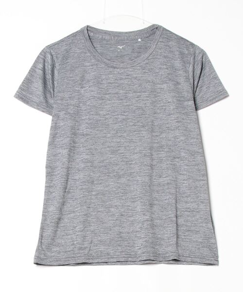 MIZUNO（ミズノ　）の「ミズノ  ナビドライTシャツ(半袖・杢調・)_（Tシャツ/カットソー・レディース・ライトグレー/ブルーグレー・M/L/XL）」の2枚目の写真