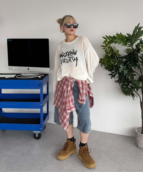 sedacle(セダクル)の「フロントロゴシアーニット(ニット/セーター・メンズ・ブラック/アイボリー/マスタード・SMALL/LARGE/MEDIUM)」の17枚目の写真