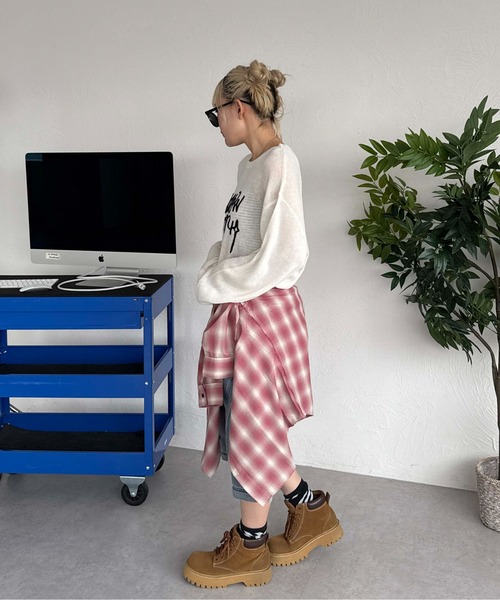 sedacle(セダクル)の「フロントロゴシアーニット(ニット/セーター・メンズ・ブラック/アイボリー/マスタード・SMALL/LARGE/MEDIUM)」の16枚目の写真