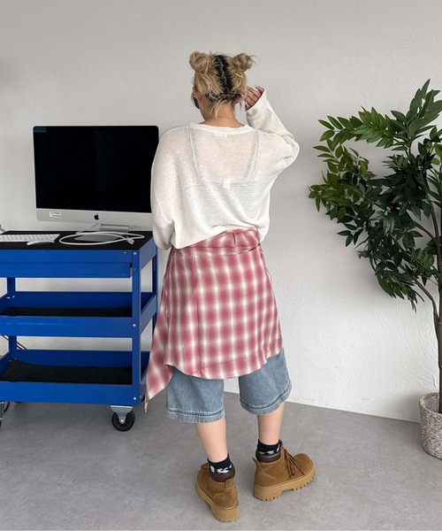 sedacle(セダクル)の「フロントロゴシアーニット(ニット/セーター・メンズ・ブラック/アイボリー/マスタード・SMALL/LARGE/MEDIUM)」の15枚目の写真