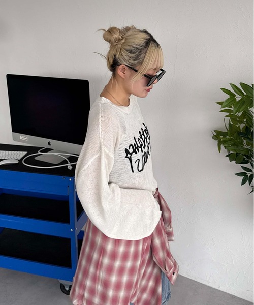 sedacle(セダクル)の「フロントロゴシアーニット(ニット/セーター・メンズ・ブラック/アイボリー/マスタード・SMALL/LARGE/MEDIUM)」の20枚目の写真