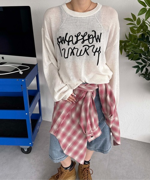 sedacle(セダクル)の「フロントロゴシアーニット(ニット/セーター・メンズ・ブラック/アイボリー/マスタード・SMALL/LARGE/MEDIUM)」の21枚目の写真