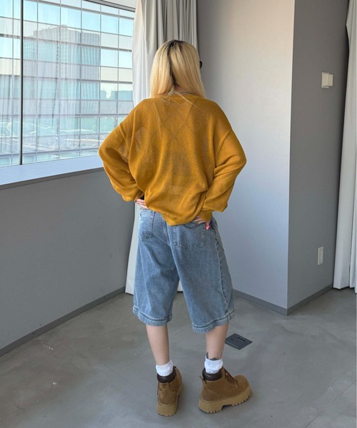 sedacle(セダクル)の「フロントロゴシアーニット(ニット/セーター・メンズ・ブラック/アイボリー/マスタード・SMALL/LARGE/MEDIUM)」の7枚目の写真