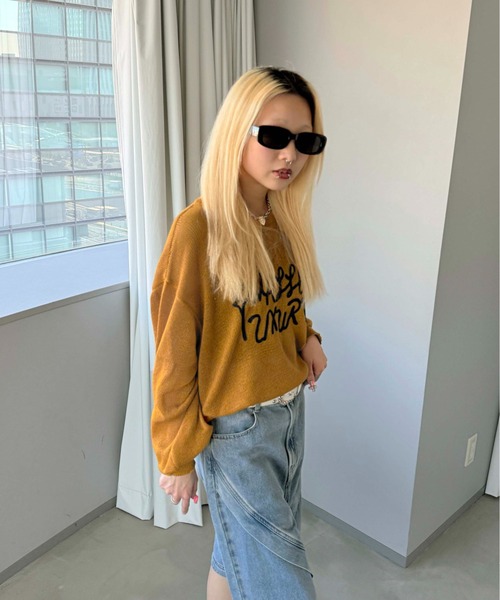 sedacle(セダクル)の「フロントロゴシアーニット(ニット/セーター・メンズ・ブラック/アイボリー/マスタード・SMALL/LARGE/MEDIUM)」の22枚目の写真