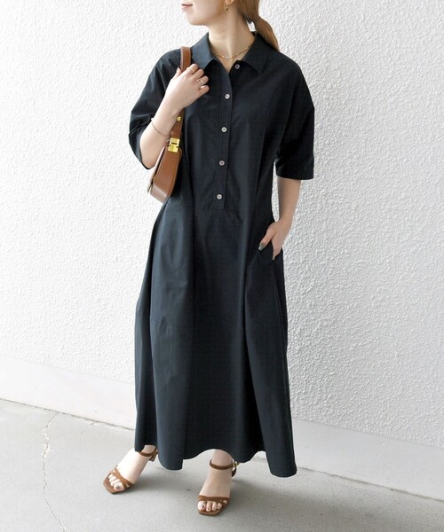 SHIPS any:〈洗濯機可能〉タイプライター ボリューム シャツ