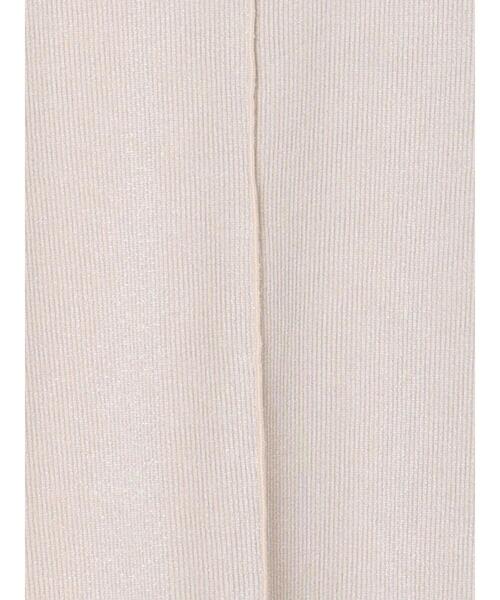 Te chichi TERRASSE(テチチテラス)の「ラメテレコハーフスリーブトップス(Tシャツ/カットソー・レディース・ブラック/オフホワイト/ベージュ・F)」の15枚目の写真