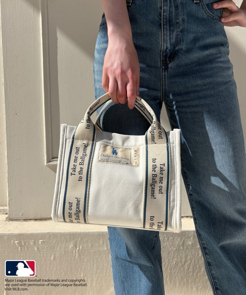 MLB★毎日使える★ ロゴトートバッグ ユニセックス】MLB/ロゴ入りトートバッグ（トートバッグ