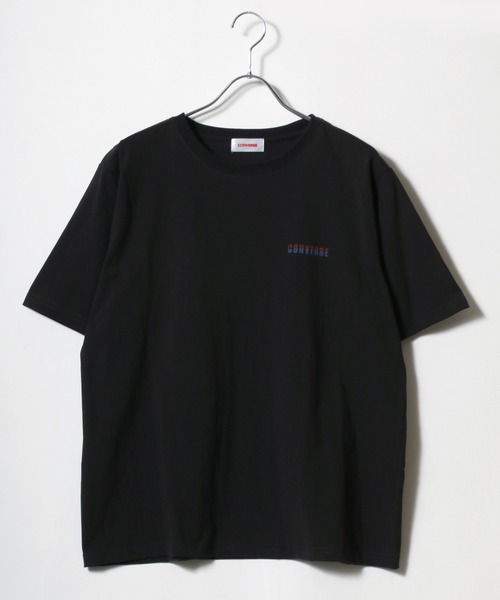 CONVERSE（コンバース）の「CONVERSE/コンバース ヴィンテージバックプリント ワンポイントロゴ 半袖Tシャツ（Tシャツ/カットソー・レディース・ホワイト/ブラック/ブラック系その他/ホワイト系その他・L/M）」の7枚目の写真