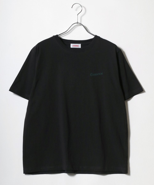 CONVERSE（コンバース）の「CONVERSE/コンバース ヴィンテージバックプリント ワンポイントロゴ 半袖Tシャツ（Tシャツ/カットソー・レディース・ホワイト/ブラック/ブラック系その他/ホワイト系その他・L/M）」の11枚目の写真