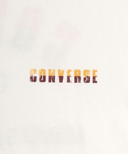 CONVERSE（コンバース）の「CONVERSE/コンバース ヴィンテージバックプリント ワンポイントロゴ 半袖Tシャツ（Tシャツ/カットソー・レディース・ホワイト/ブラック/ブラック系その他/ホワイト系その他・L/M）」の14枚目の写真