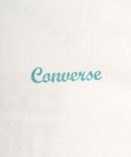 CONVERSE（コンバース）の「CONVERSE/コンバース ヴィンテージバックプリント ワンポイントロゴ 半袖Tシャツ（Tシャツ/カットソー・レディース・ホワイト/ブラック/ブラック系その他/ホワイト系その他・L/M）」の18枚目の写真