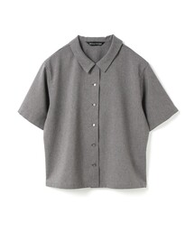 mizuiro ind ポプリンハーフスリーブシャツ