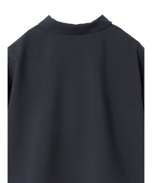 mizuiroind（ミズイロインド）の「mizuiro ind ポプリンハーフスリーブシャツ（シャツ/ブラウス・レディース・グレー/チャコールグレー/ベージュ/ネイビー/ブラック・FREE）」の11枚目の写真