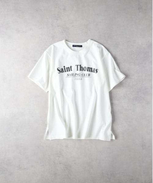 HONEYSUCKLE ROSE(ハニーサックルローズ)の「【HONEYSUCKLE ROSE】ロゴプリントT(Tシャツ/カットソー・レディース・オフホワイト/ダークグレー・M/L)」の1枚目の写真