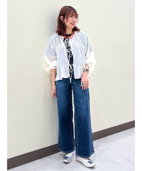 HONEYSUCKLE ROSE(ハニーサックルローズ)の「【HONEYSUCKLE ROSE】ロゴプリントT(Tシャツ/カットソー・レディース・オフホワイト/ダークグレー・M/L)」の10枚目の写真