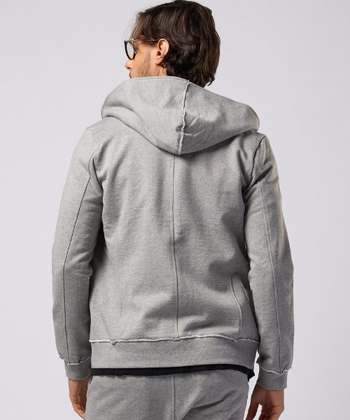 wjk（ダヴルジェイケイ）の「mpa3778-basic zip-up parka ジップアップパーカー（パーカー・メンズ・トップグレー/ブラック・XL/L/M/S）」の20枚目の写真